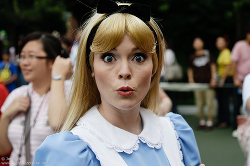 Tokyo Aug 2010 - The Fantasyland Characters go to get ready for