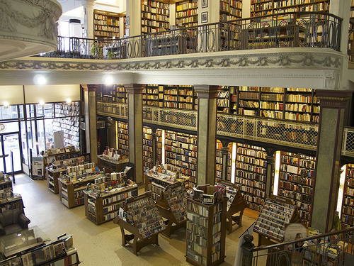 Uruguay, Montevideo:   Inside a bookstore.